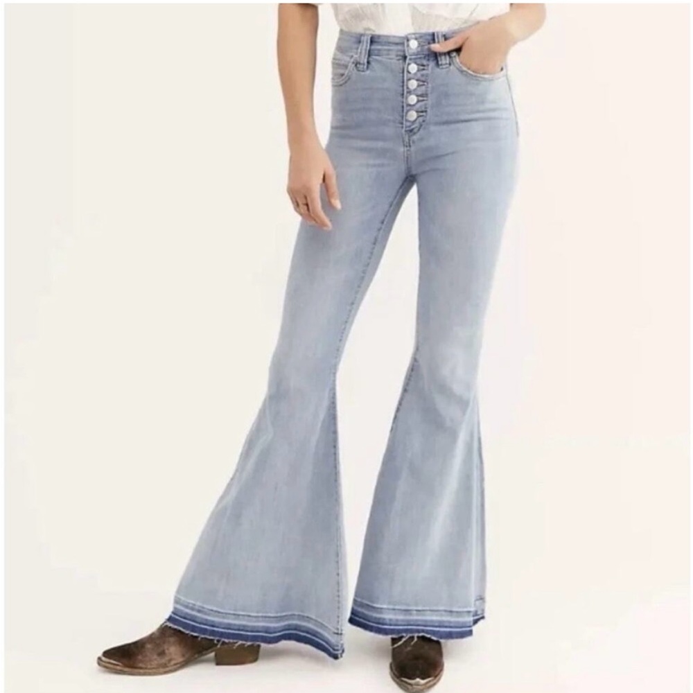 We The Free Irreplaceable Retro Flare Jeans